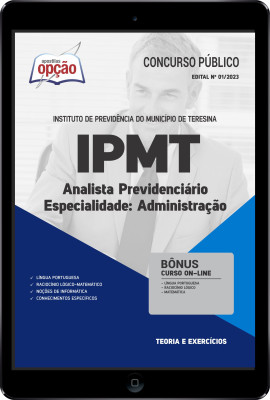 Apostila IPMT em PDF - Analista Previdenciário - Especialidade Administração