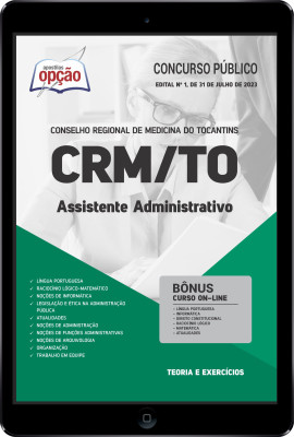 Apostila CRM-TO em PDF - Assistente Administrativo