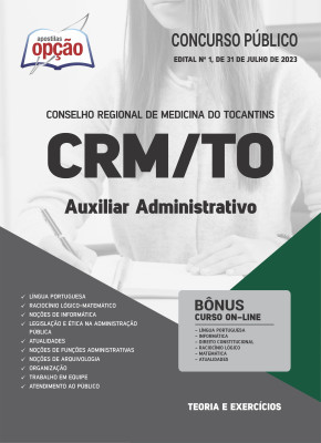 Apostila CRM-TO - Auxiliar Administrativo