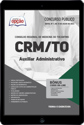 Apostila CRM-TO em PDF - Auxiliar Administrativo