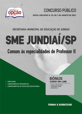 Apostila SME Jundiaí - SP - Comum às Especialidades de Professor II