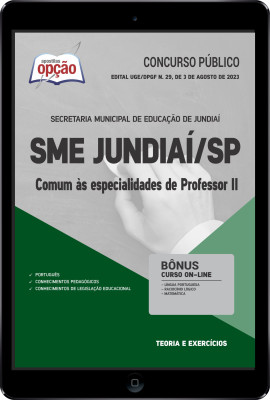 Apostila SME Jundiaí - SP em PDF - Comum às Especialidades de Professor II