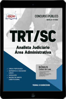 Apostila TRT-SC em PDF - Analista Judiciário - Área Administrativa