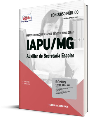 Apostila Prefeitura de Iapu - MG - Auxiliar de Secretaria Escolar