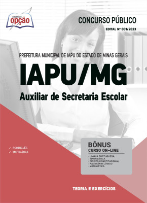 Apostila Prefeitura de Iapu - MG - Auxiliar de Secretaria Escolar