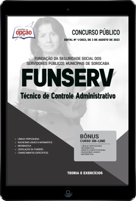 Apostila FUNSERV em PDF - Técnico de Controle Administrativo