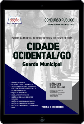 Apostila Prefeitura de Cidade Ocidental - GO em PDF - Guarda Municipal