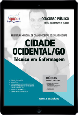 Apostila Prefeitura de Cidade Ocidental - GO em PDF - Técnico em Enfermagem