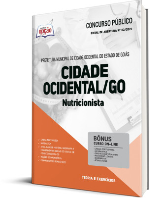 Apostila Prefeitura de Cidade Ocidental - GO - Nutricionista