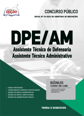 Apostila DPE-AM - Assistente Técnico de Defensoria - Assistente Técnico Administrativo