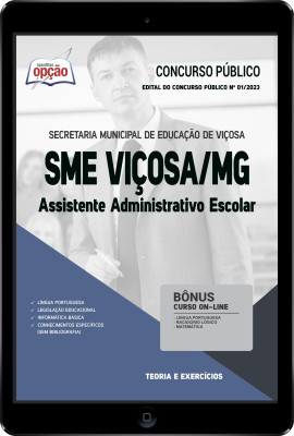 Apostila SME Viçosa - MG em PDF - Assistente Administrativo Escolar