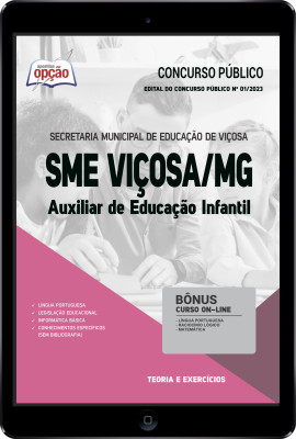 Apostila SME Viçosa - MG em PDF - Auxiliar de Educação Infantil