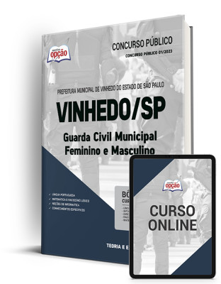 Apostila Prefeitura de Vinhedo - SP - Guarda Civil Municipal - Feminino e Masculino