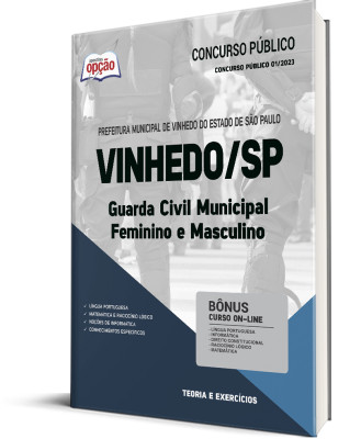 Apostila Prefeitura de Vinhedo - SP - Guarda Civil Municipal - Feminino e Masculino