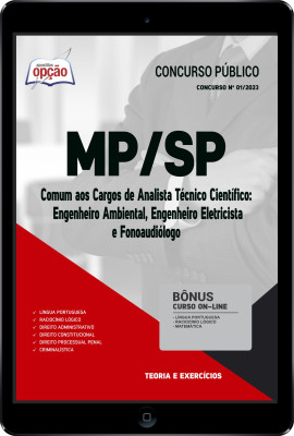 Apostila MP-SP em PDF - Comum aos Cargos de Analista Técnico Científico