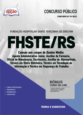 Apostila FHSTE-RS - Comum aos Cargos de Ensino Médio