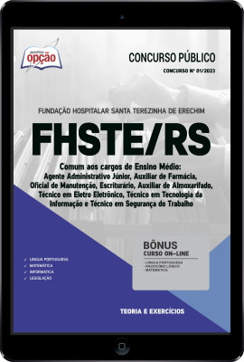 Apostila FHSTE-RS em PDF - Comum aos Cargos de Ensino Médio