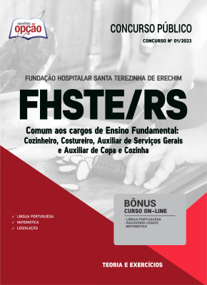 Apostila FHSTE-RS - Comum aos Cargos de Ensino Fundamental