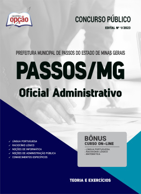 Apostila Prefeitura de Passos - MG - Oficial Administrativo