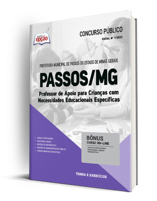 Apostila Prefeitura de Passos - MG - Professor de Apoio para Crianças com Necessidades Educacionais Específicas