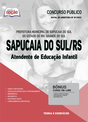 Apostila Prefeitura de Sapucaia do Sul - RS - Atendente de Educação Infantil