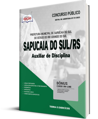 Apostila Prefeitura de Sapucaia do Sul - RS - Auxiliar de Disciplina