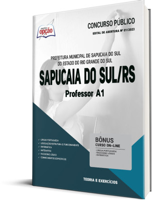 Apostila Prefeitura de Sapucaia do Sul - RS - Professor A1