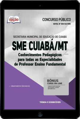 Apostila SME Cuiabá-MT em PDF - Conhecimentos Pedagógicos para Professor Ensino Fundamental