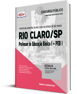 Apostila Prefeitura de Rio Claro - SP - Professor de Educação Básica I - PEB I