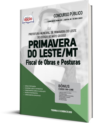 Apostila Prefeitura de Primavera do Leste - MT - Fiscal de Obras e Posturas