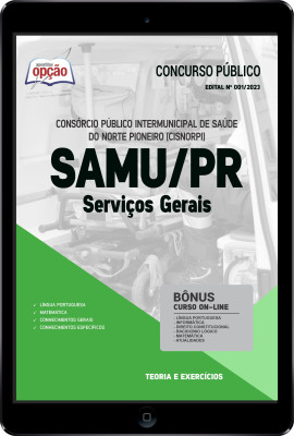 Apostila SAMU-PR (CISNORPI) em PDF - Serviços Gerais