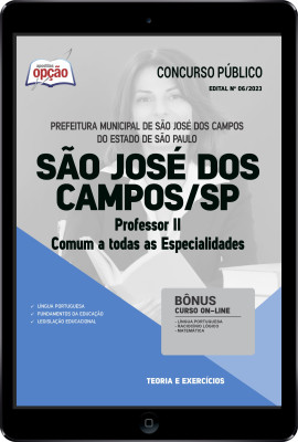 Apostila Prefeitura de São José dos Campos - SP em PDF - Professor II - Comum a Todas as Especialidades
