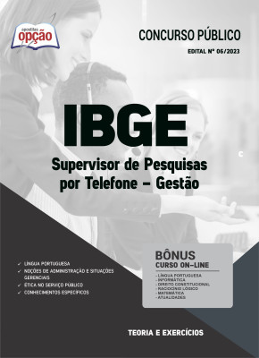 Apostila IBGE 2023 - Supervisor de Pesquisas por Telefone - Gestão