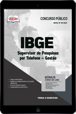 Apostila IBGE em PDF - Supervisor de Pesquisas por Telefone - Gestão