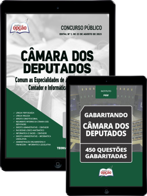 Combo Digital Câmara dos Deputados - Comum Analista Legislativo: Contador e Informática Legislativa