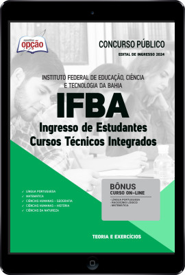 Apostila IFBA em PDF - Ingresso de Estudantes - Cursos Técnicos Integrados