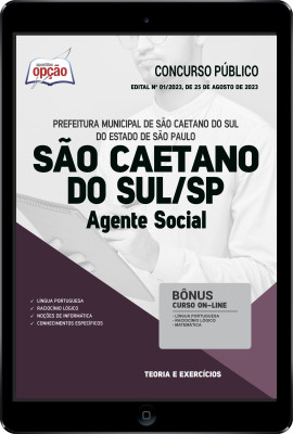 Apostila Prefeitura de São Caetano do Sul - SP em PDF - Agente Social