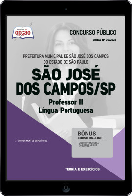 Apostila Prefeitura de São José dos Campos - SP em PDF - Professor II - Língua Portuguesa