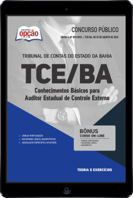 Apostila TCE-BA em PDF - Conhecimentos Básicos para Auditor Estadual de Controle Externo