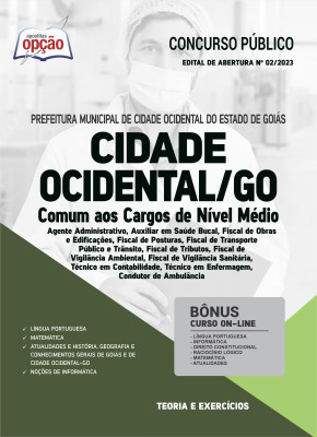 Apostila Prefeitura de Cidade Ocidental - GO - Comum aos Cargos de Nível Médio