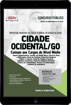 Apostila Prefeitura de Cidade Ocidental - GO em PDF - Comum aos Cargos de Nível Médio