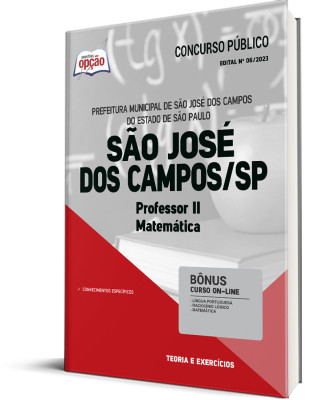 Apostila Prefeitura de São José dos Campos - SP - Professor II - Matemática