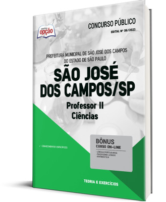 Apostila Prefeitura de São José dos Campos - SP - Professor II - Ciências