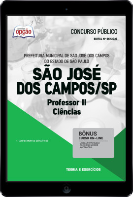 Apostila Prefeitura de São José dos Campos - SP em PDF - Professor II - Ciências