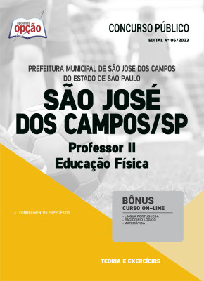 Apostila Prefeitura de São José dos Campos - SP - Professor II - Educação Física