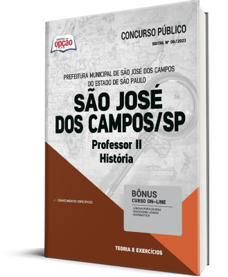 Apostila Prefeitura de São José dos Campos - SP - Professor II - História