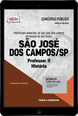 Apostila Prefeitura de São José dos Campos - SP em PDF - Professor II - História