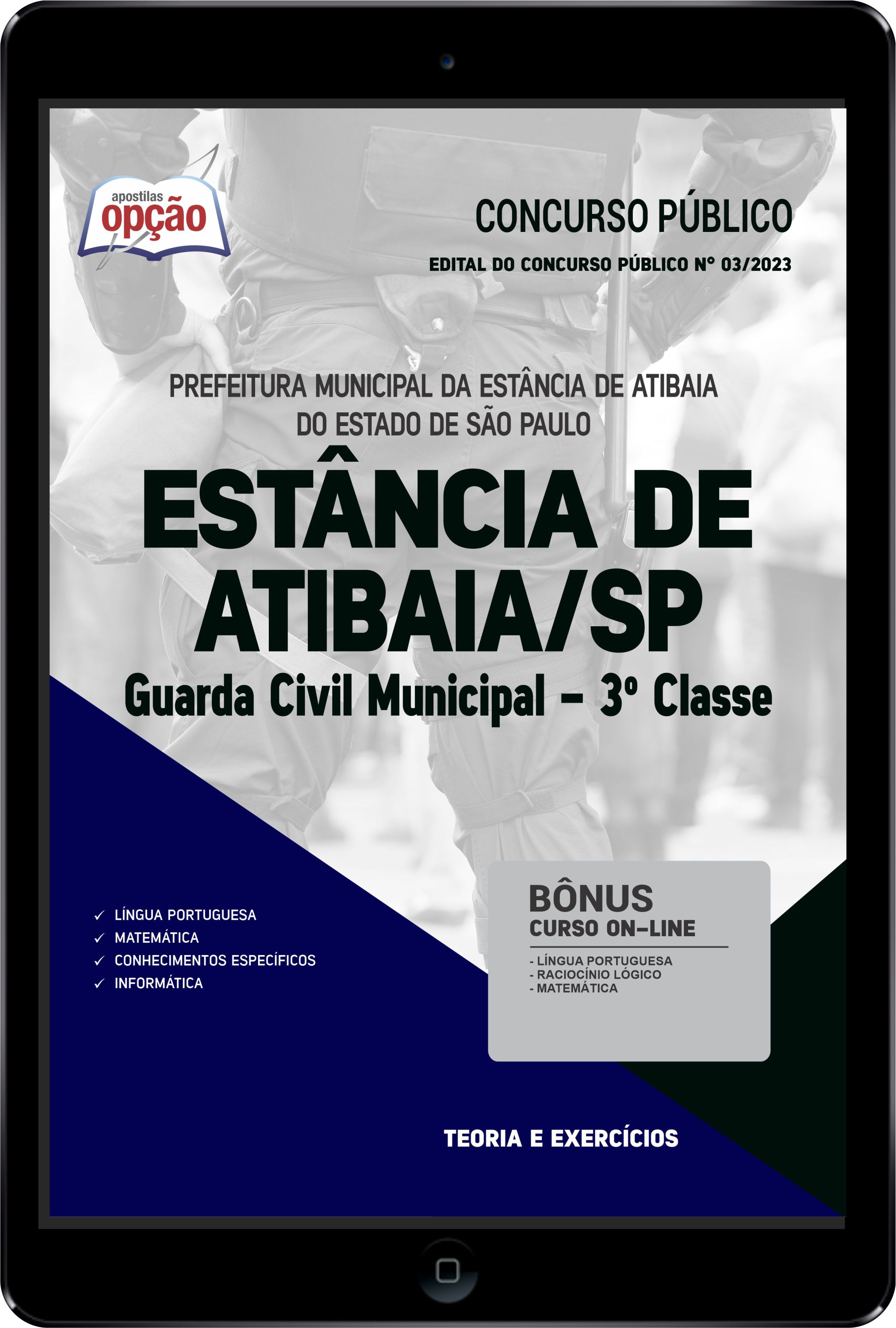Apostila Prefeitura Atibaia SP PDF Guarda Civil 3º Classe 2023