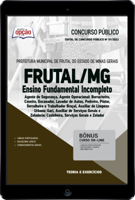 Apostila Prefeitura de Frutal - MG em PDF - Ensino Fundamental Incompleto