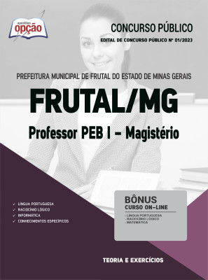 Apostila Prefeitura de Frutal - MG - Professor PEB I - Magistério 